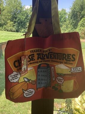 Trader Joe's Cheese Adventures/ Cheese Experience Tote Bag - 100% cotton